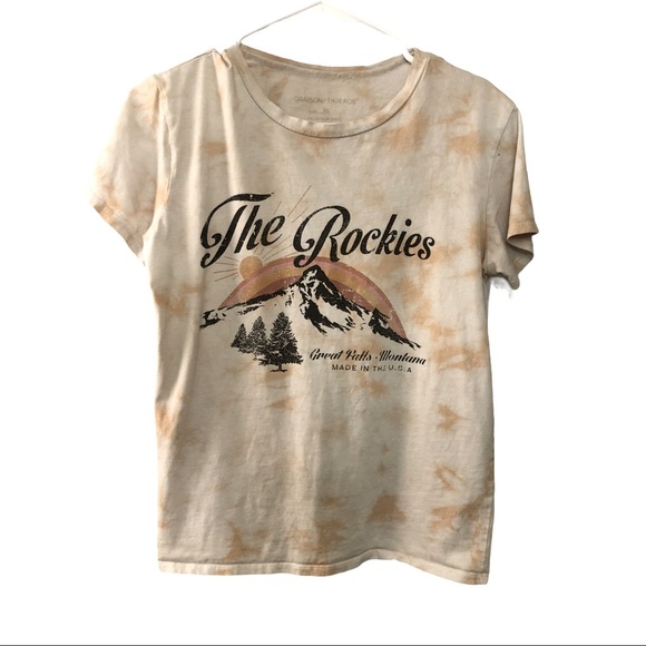 Grayson/Threads |graphic t-shirt ‘rockies’ tie-dye